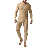 Askdeer Thermal Underwear for Men Long Johns Thermal Fleece Lined Long Underwear Base Layer Set