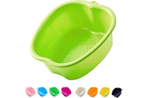 AXLOFO® Foot Soaking Bath Basin, Large Plastic Foot Soaking Tub, Foot Massage Foot Bath Bucket, Great for Getting The Dead/Old Skin Off Your Feet (Apple Green)