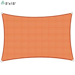 SunnyRoyal Sun Shade Sail 8'x18' Rectangle Canopy