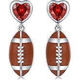 925 Sterling Silver Volleyball Stud Earrings for Women Hypoallergenic Volleyball Baseball Football Ear Studs Sports Earrings Studs for Volleyball Lover Volleyball Jewelry Gift