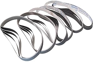 DONANIM 24 Pack 1x30 Sanding Belts for Knife Sharpening, Silicon Carbide 1 x 30 Sanding Belts 120 240 400 600 800 1000 Assorted Grits for 1 x 30 Belt Sander, 1 x 30 Inch Sanding Belts for Metal Working