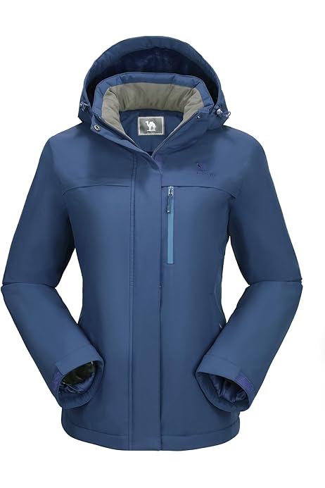Winter Jackets For Women CAMEL CROWN 3-in-1 Ski Jacket For Women
