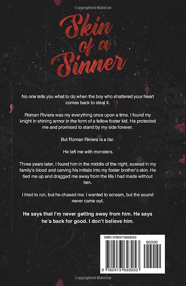Skin of a Sinner: A Dark Romance (Alternative Cover with Black Pages) Skin of a Sinner: A Dark Romance (Alternative Cover with Black Pages) Hardcover