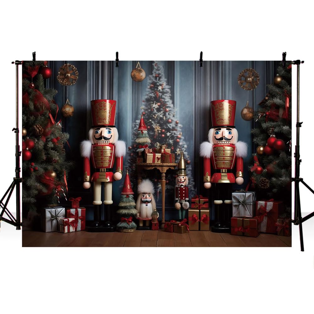 AIBIIN 7x5ft Christmas Photograph Backdrop Vintage Christmas Interior Xmas Tree Party Kids Family Portrait Decor Photo Backdrop Studio Props