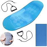 JUSTDOLIFE Balance Boards Yoga Board Fitness Board Twist Boards with Resistance Bands in Blue for Stability Training Twisting