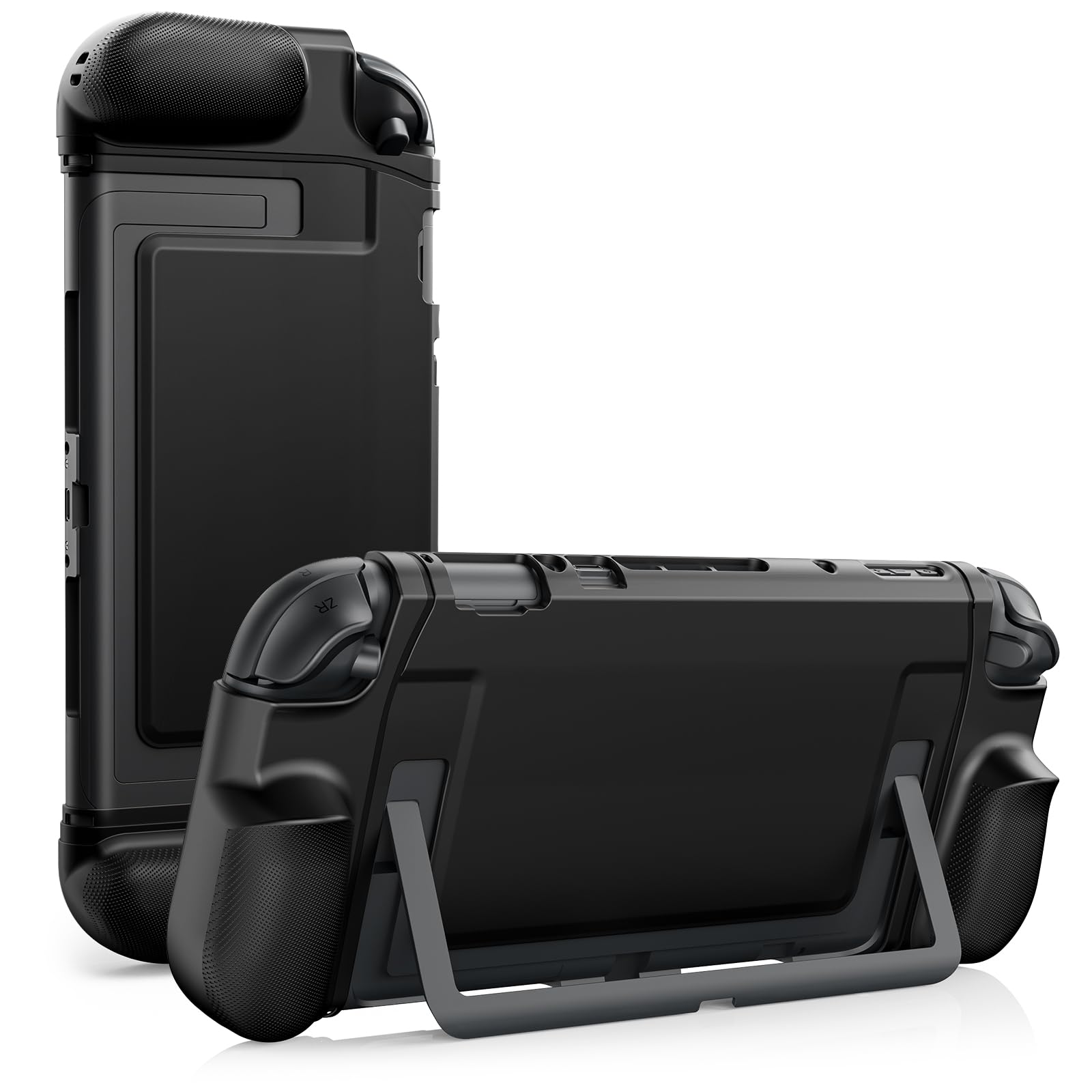 Photo 1 of TiMOVO Dockable Case for Nintendo Switch 2 2025, TPU Grip Protective Cover Accessories with Ergonomic Design for Switch 2 Console & JoyCon, Shock-Absorption Anti-Scratch Precise Cutouts, Black