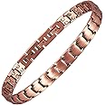 Men Pure Copper Anklet, 10'' Magnetic Ankle Bracelet with Magnets, Jewelry Gift (Men Anklet)