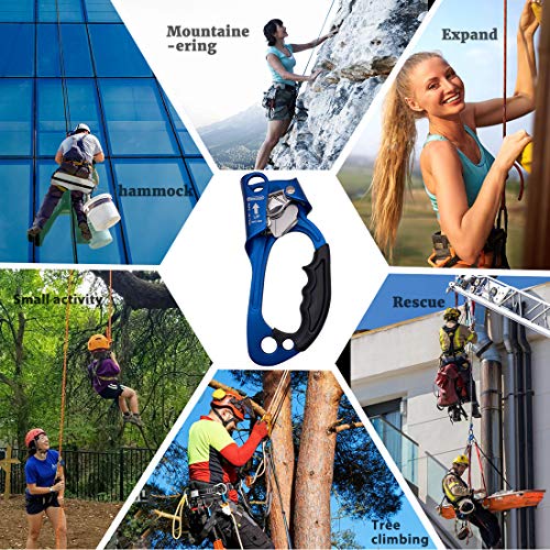NewDoar Right Hand Ascender Rock Climbing Tree Arborist Rappelling Gear