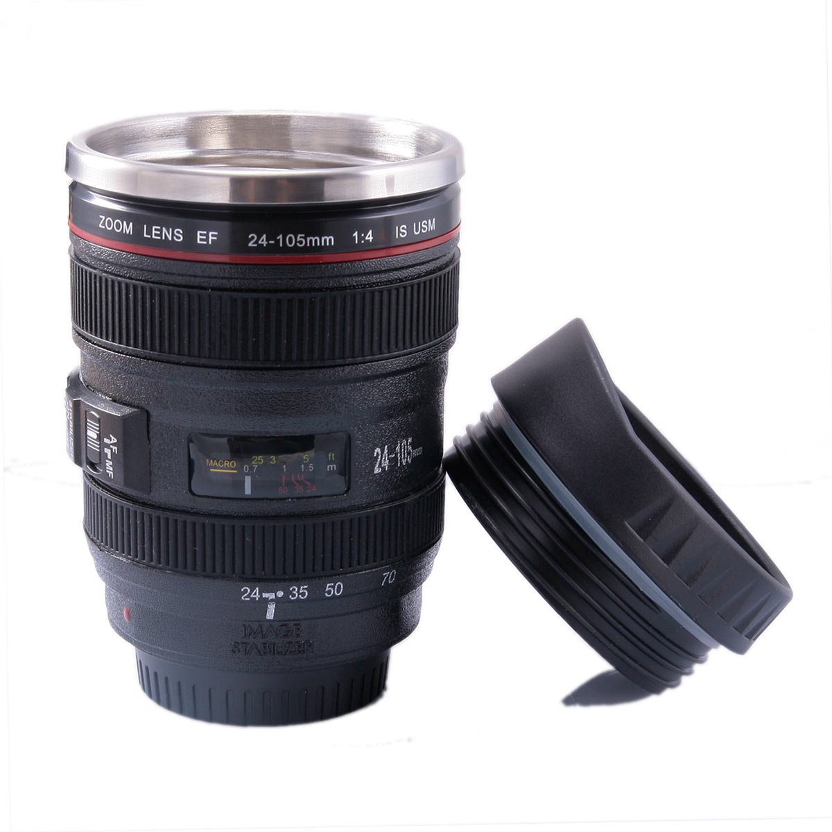 FunLavie Camera Lens Mugs Coffee Cups for Coffee/Milk/Water Great Gifts for Women/Men