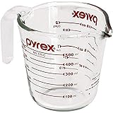 Pyrex Prepware 2-Cup Measuring Cup, Red Graphics, Clear