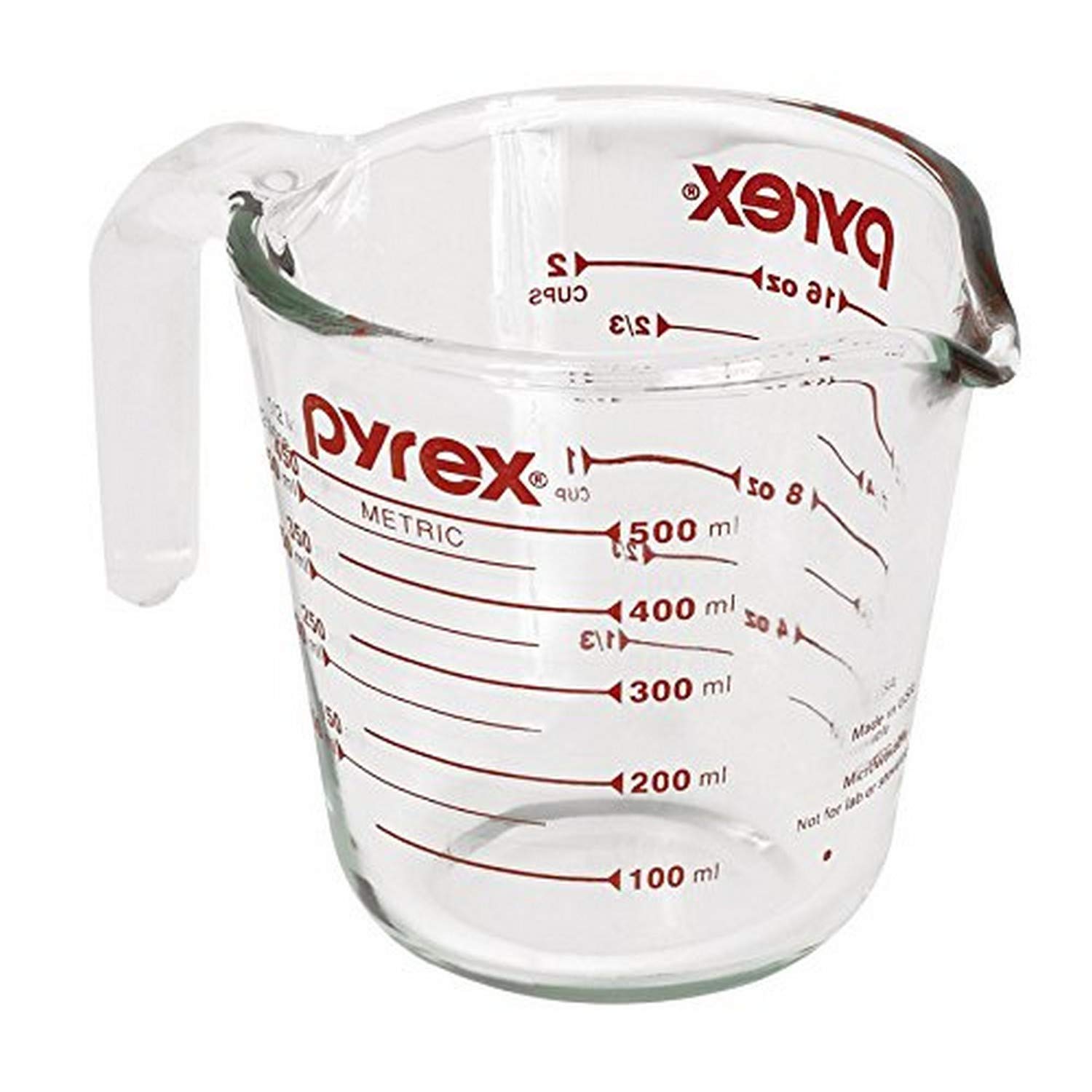 Pyrex Prepware 2Cup Measuring Cup, Red Graphics, Clear Buy Online in