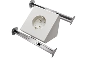 KETTKEL Ceiling Fan Mounting Bracket Kit,14.5 Cubic-inches Adjustable Ceiling Fan Angle Mount Box Fits Cathedral Ceiling Angles of 80° or Up, White.