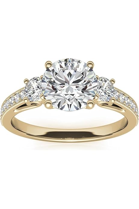 Ring Jacket IVANKA Round Cut Diamond Curved Ring Enhance