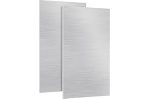 ZUQIAN 2 Pack Aluminium Metal Sheet 12 x 6 x 3/16 Inch Thickness Aluminum Sheet Metal 6061 T6 Flat Plain Plate Panel Aluminium Sheets Plate, Aluminum Sheet for Crafting - Finely Polished