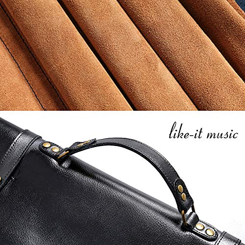 Hand Made Drum Stick Bag,Genuine Leather Leather & Brass Drumstick Bag,Cowhide Drumstick Case (Brown) - Thumbnail 5