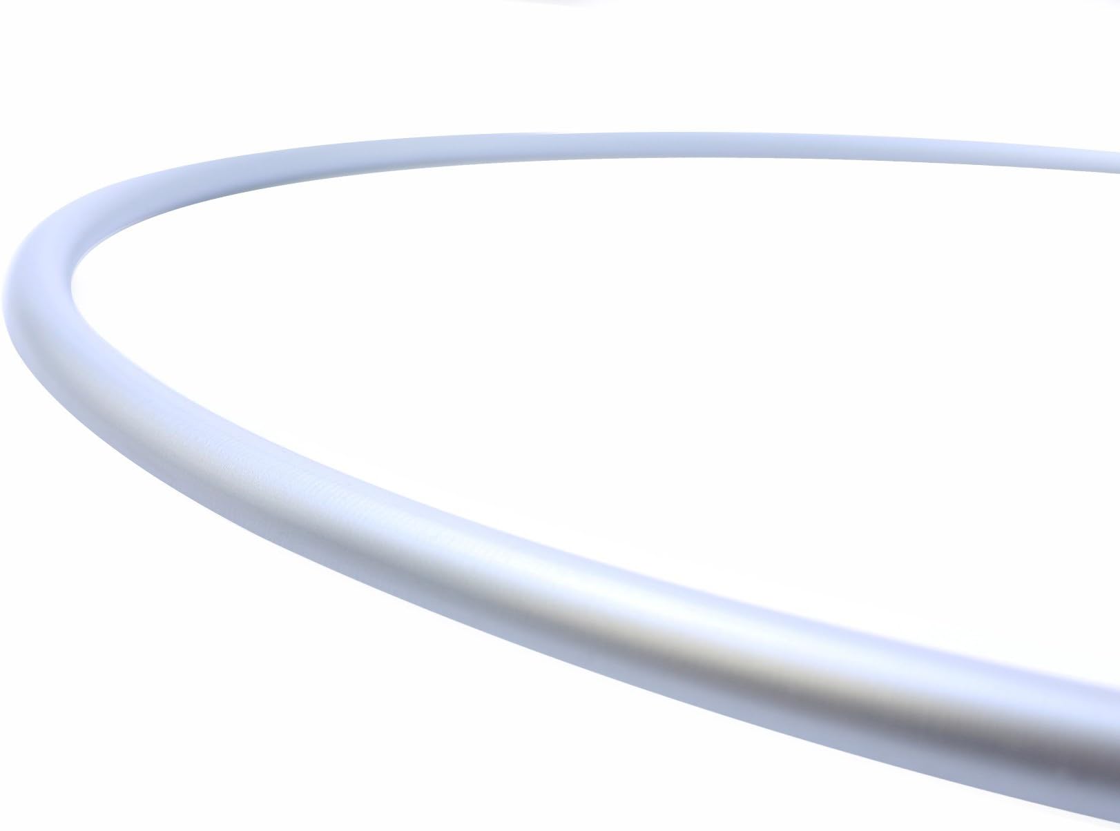 The Spinsterz Colored Polypro Hula Hoop, So Many Colors to Choose from! (Silver, 30" x 5/8" OD (Advanced))