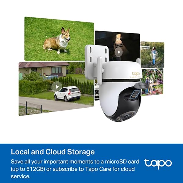 TAPO 3K 5MP OUTDOOR PAN/TILT SECURITY WI-FI CAMERA – 360° VIEW, FREE PERSON/VEHICLE DETECTION, STARLIGHT COLOR NIGHT VISION, IP66, SOUND AND LIGHT ALARM, WORKS W/ALEXA AND GOOGLE HOME, VISTACAM 360°