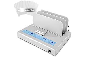 LOYALA Thermal Binding Machine 500 Sheets Capacity Book Binding Material with 10 Letter Size Envelopes, A3/A4/A5 Document Heat Binder Hot Melt Machine Metal Thermal Binder Contract Document Invoice