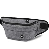 WATERFLYFanny Pack for Men Women Water Resistant Large Hiking Waist Bag Pack Carrying All Phones for Running Walking Traveling