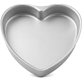 kefyixc Heart Shaped Cake Pans, 12 &times; 2 Inch, | Aluminum, For Wedding, Party, Family Occasions, For Chocolate, Bread