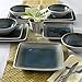 Gibson Elite Namastay 12 Piece Dinnerware Set, Blue