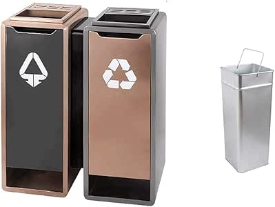 Botes de Basura, Siamés Doble Bote de Basura, la Basura de Acero
