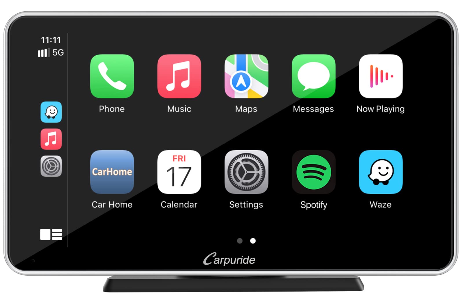 Carpuride 2024 Newest Upgrade Wireless Carplay & Android Auto 7 Inch Full HD Touch Screen Portable Car Radio Receiver,Car Stereo with Mirror Link, Bluetooth
