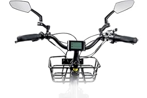 NF Nightfire Bike Mirrors for Handlebars, 360° Rotatable Cycling Rear View Mirrors, Wide Angle Safe Shockproof Bike Mirrors Road, Bicycle Universal Fit Accessories 1 Pair (Black)