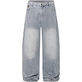 Aelfric Eden Barrel Jeans Rhinestone Application Loose Jean Casual Denim Pants Wide Leg Streetwear