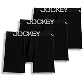 Jockey Men
s Underwear ActiveStretch 7" Long Leg Boxer Brief - 3 Pack