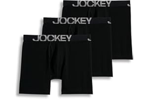Jockey Men's Underwear ActiveStretch 7" Long Leg Boxer Brief - 3 Pack