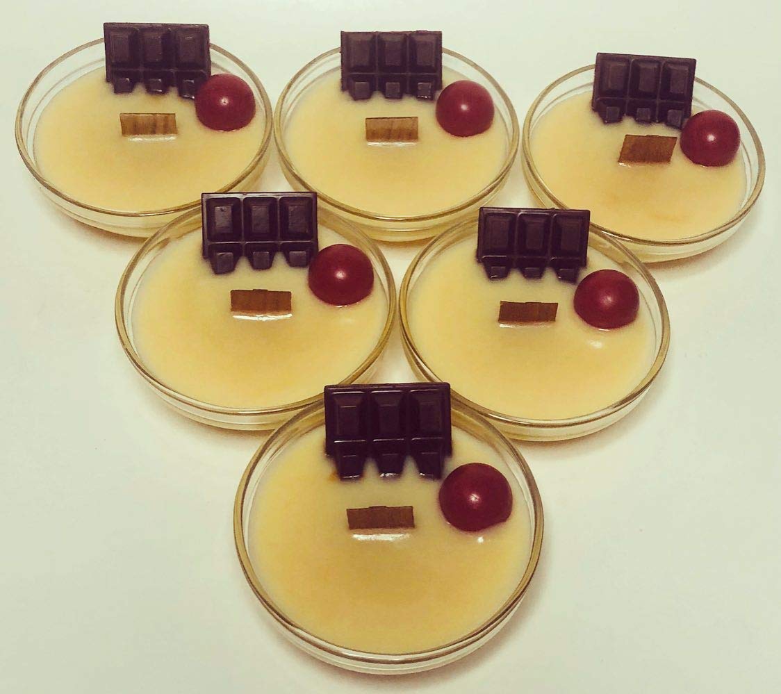 Chocolate cherry candle Handmade