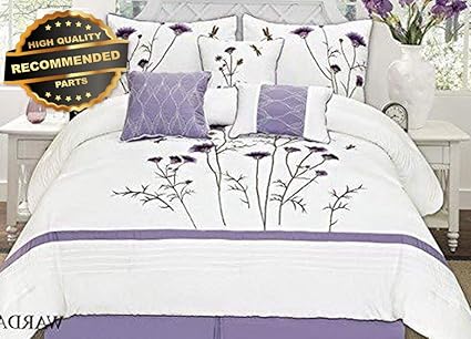 Amazon Com Gatton Premium New White Lavender Purple 7 Pcs