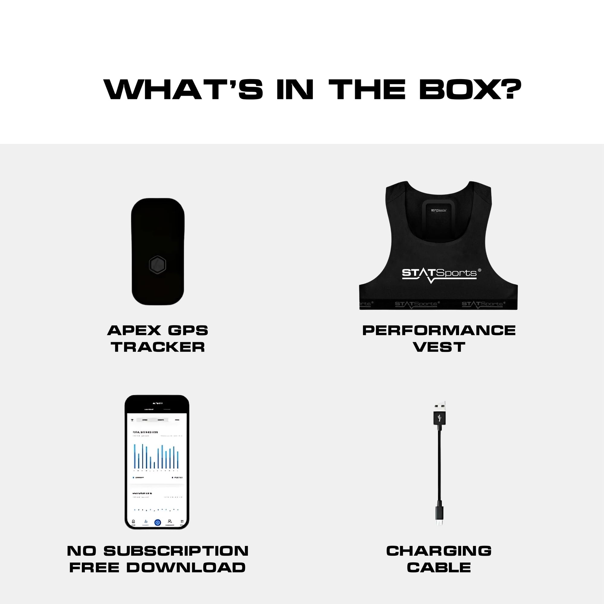 STATSports APEX GPS Soccer Tracker Vest - APEX Athlete Series – Tracks 16 Key Metrics - Soccer GPS Tracker for Elite Performance Analysis - Sports Tracking Vest Used by Pro Players & Teams