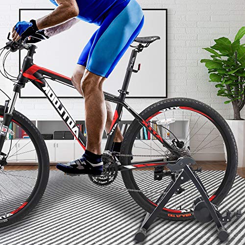 Livebest Magnetic Bicycle Stationary Stand,Indoor Bike Trainer Exercise Machine with 26" Wheel