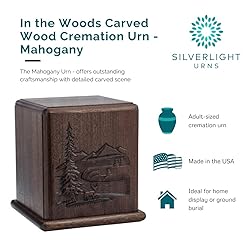 Silverlight Urns In The Woods Carved Wood Cremation