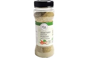 Aga's Wholesome Vegetable Stock Powder 120g, Low Sodium & MSG Free, All Natural Vegetable Bullion, All Purpose Seasoning, Veg