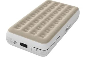 SPRINQ 13" Twin Air Mattress with Built in Pump Raised, Deluxe Inflatable Mattress 2Min Fast Blow Up Mattress, Durable Self Inflating Air Mattress Twin Air bed, Comfortable Inflatable Bed Home Camping
