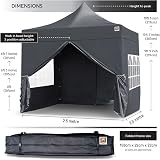 Gorilla Gazebo 2.5x2.5m Pop Up Commercial Grade Waterproof Gazebo view 3