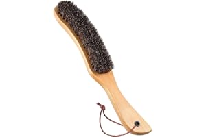 Qixiang CB Felt Hat Brush,Felt Hat Cleaner Horse Hair Cowboy Hat Brush Cleaning Kit Hat Brush,Cowboy Hat Cleaner Easily Removes Dust Fuzz and Lint for Shoes Hats,Clothes,Baseball Caps