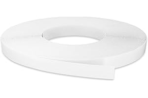 White Edge Banding 5/8" x 25' Melamine Iron on Edging Cabinet Repair Laminate Shelf Plywood MDF Tableboard Formica Countertop