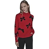 Karl Lagerfeld Womens Cold Weather Mock Neck Essential Soft Sweater