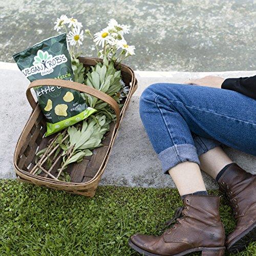Vegan Rob's Potato Kettle Chips, Spinach & Matcha | Gluten-Free Snack, Plant Based, Vegan, Non GMO | 2 Ounce Snack Size Bags (24 Count)
