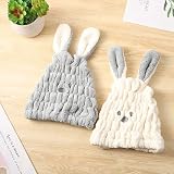 Copiel Hair Drying Towels 2pcs Quick Hair Turban Microfibre Wrap Hat view 5