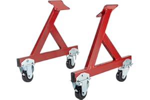 SPEEDWAY MOTORS GM Chevy V8 LSx Rolling Engine Storage Stand, Supports Complete Engines & Transmissions, Compact Design for Easy Storage, 3" Caster Wheels, 2-Piece Design, 12" Ground Clearance