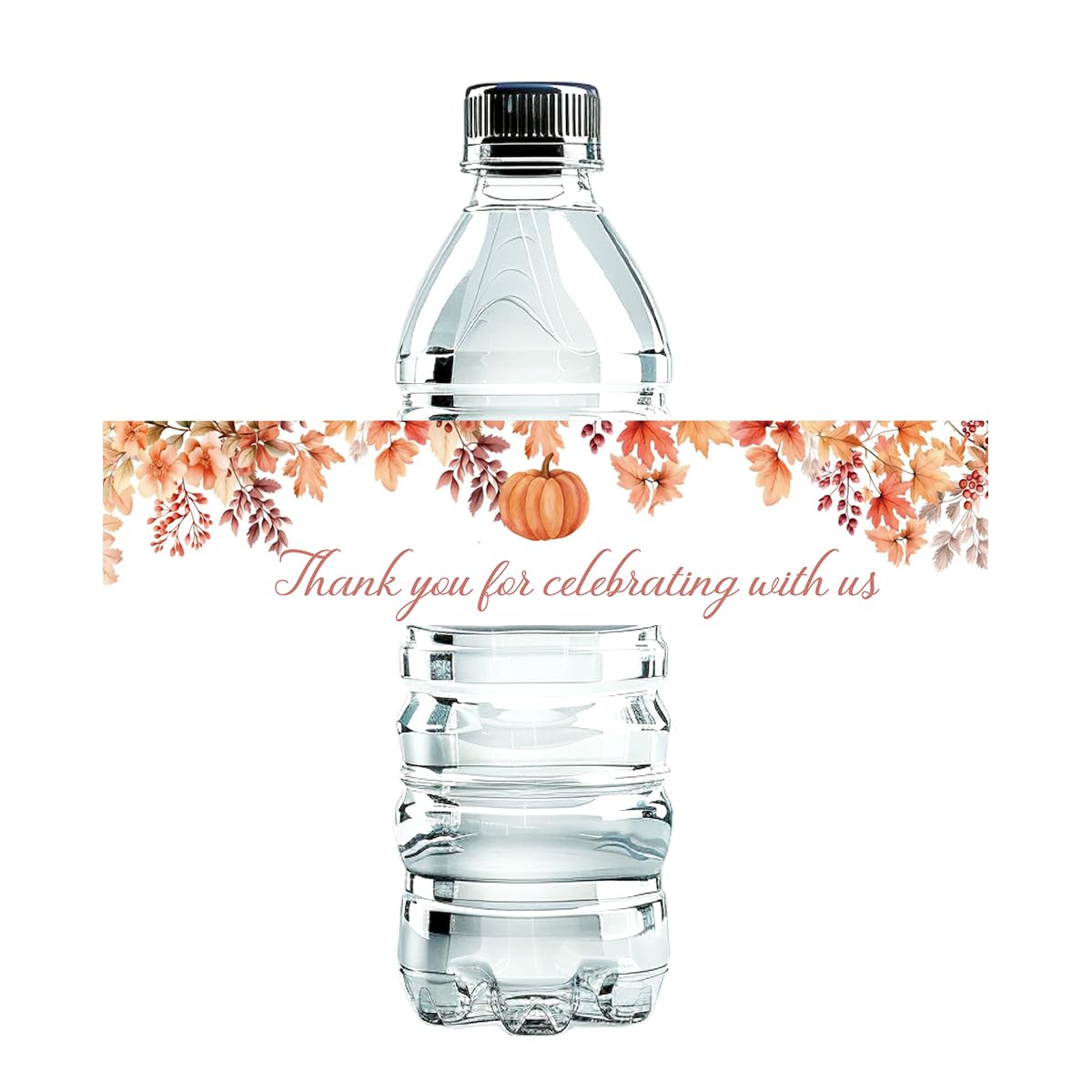 Photo 1 of 100 Pcs Thanksgiving Water Bottle Labels Fall Wedding Bridal Baby Shower Party Table Decor Decorations for Thanksgiving Day Autumn-themed Celebration Fall Wedding IdeasLPNO422374595
