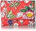 Vera Bradley Women's Cotton Riley Compact Wallet With RFID Protection, Coral Floral, One Size