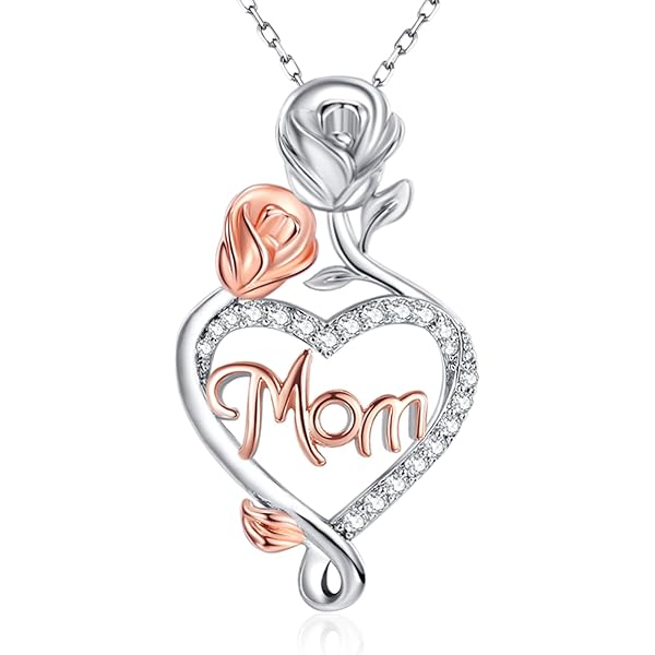 Amazon.com: KZX Mother Necklace 925 Ssterling Silver Mom