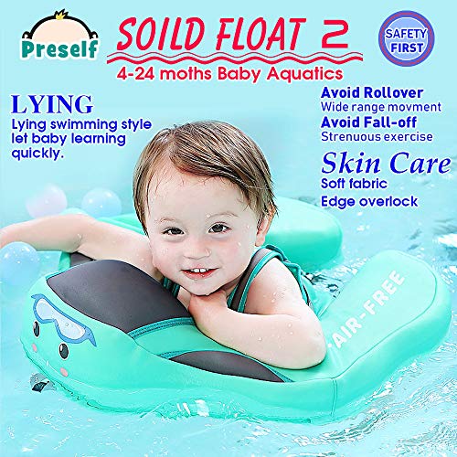 image for Preself Baby Solid Folat Ring 2 Infant Toddler Safety Aquatics Swim Fl