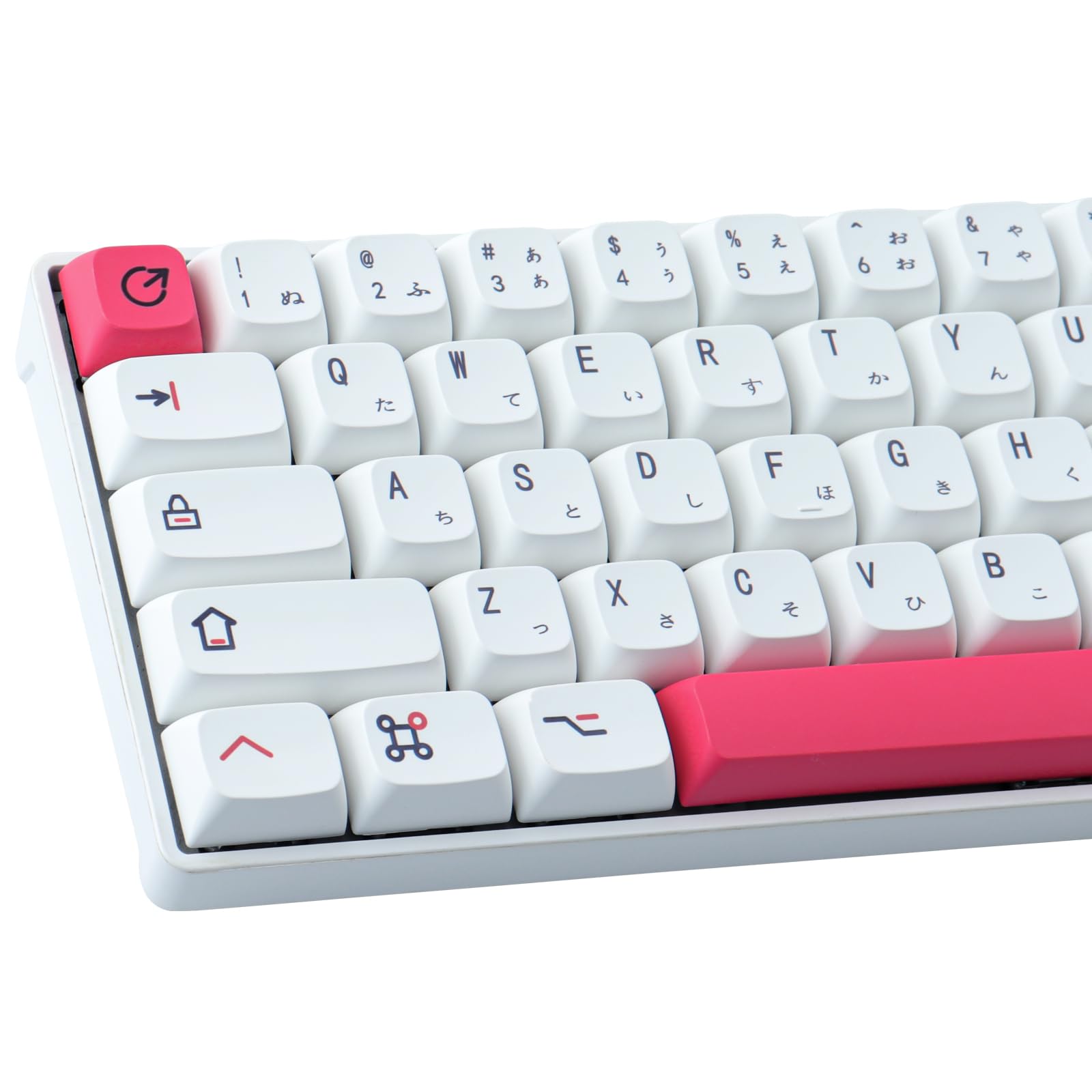 KeyCaps 126 Keys XDA Profile Japanese PBT Dye Sub for Cherry MX Switch Mechanical Gaming Keyboard